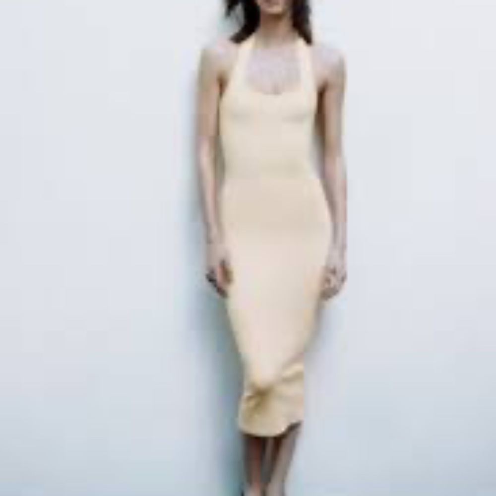 Zara knit halter dress